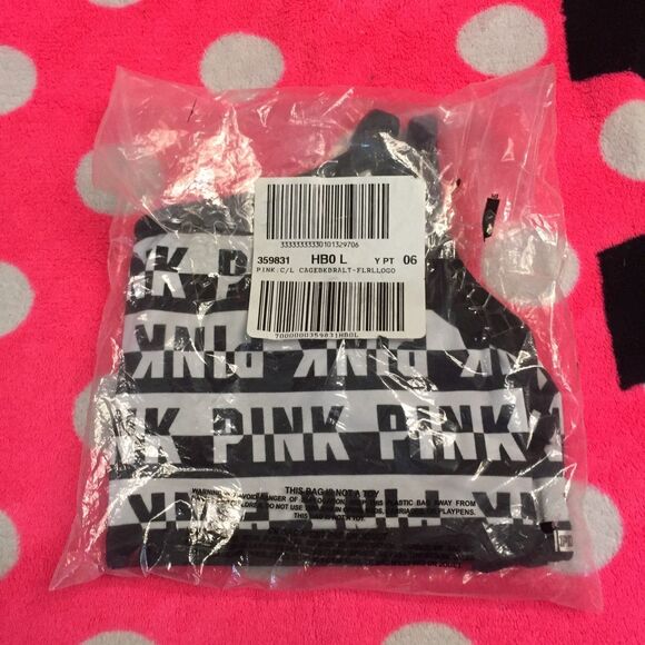 VS PINK L Cage Back Bralette New - Picture 4 of 4